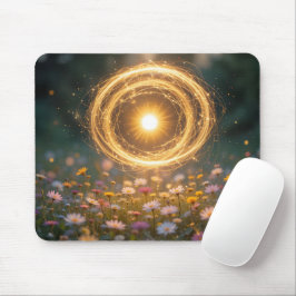Mousepad Sunlit Floral Vortex