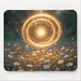 Mousepad Sunlit Floral Vortex