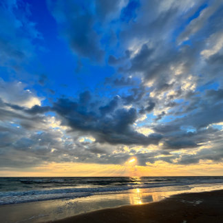 Mousepad Sunrise no rato de praia