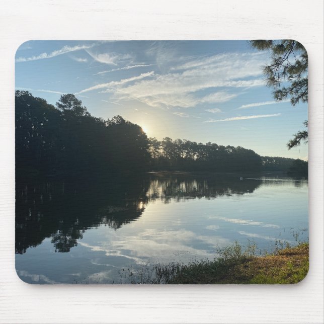 Mousepad Sunrise Sobre O Lago Georgia (Frente)