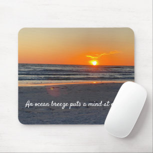 Mousepad Sunset Beach Photo com Cotação