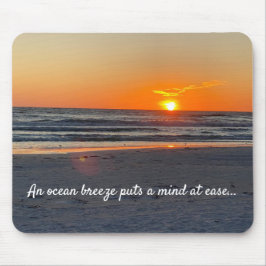 Mousepad Sunset Beach Photo com Cotação
