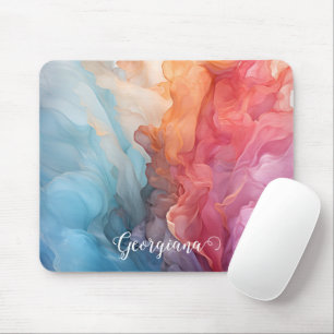 Mousepad Sunset Colorido Personalizado em Tinta de Álcool n