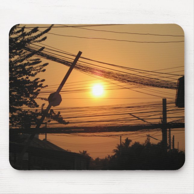 Mousepad Sunset com fio ... Krung Thep, Tailândia (Frente)