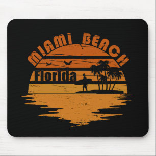 Mousepad Sunset de colheita da Flórida de Miami Beach