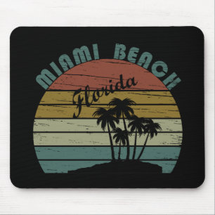 Mousepad Sunset de colheita da Flórida de Miami Beach