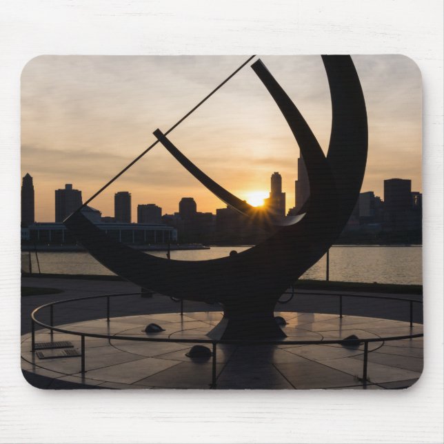 Mousepad Sunset de relógio (Frente)