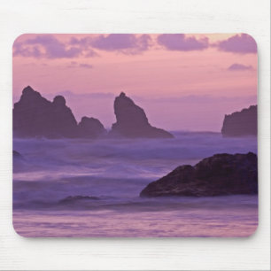 Mousepad Sunset em Bandon Beach Sea Stacks.