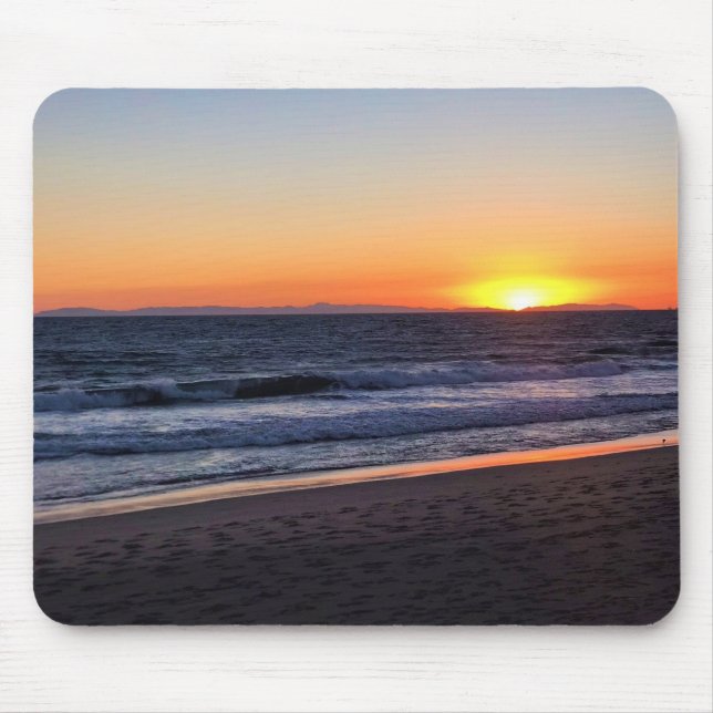 Mousepad Sunset em Newport Beach, Califórnia (Frente)