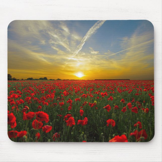 Mousepad Sunset em Poppyfield - HAMbyWhiteGlove (Frente)