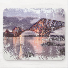 Mousepad Sunset Firth of Forth Railway Bridge