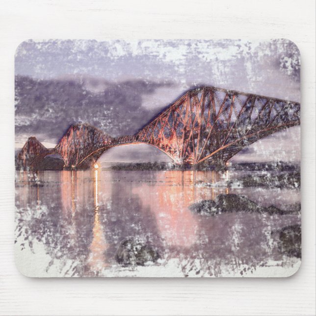 Mousepad Sunset Firth of Forth Railway Bridge (Frente)