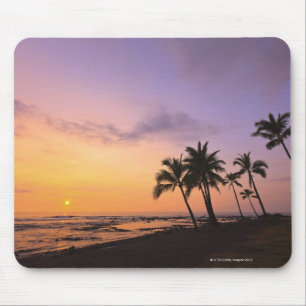 Mousepad Sunset na Baía de Kahaluu em Kona, Havaí 2