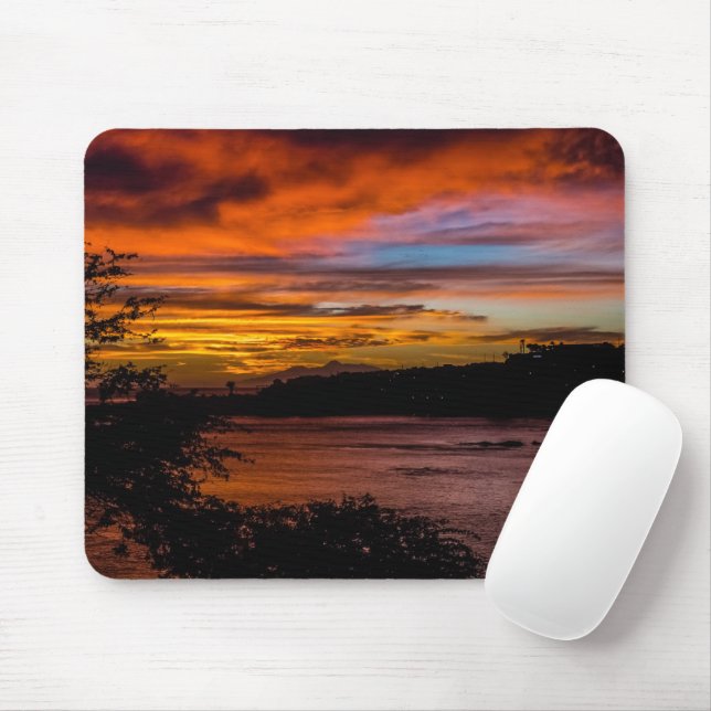 Mousepad Sunset na Praia, Cabo Verde (Com mouse)