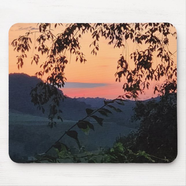 Mousepad Sunset na Virgínia Ocidental (Frente)