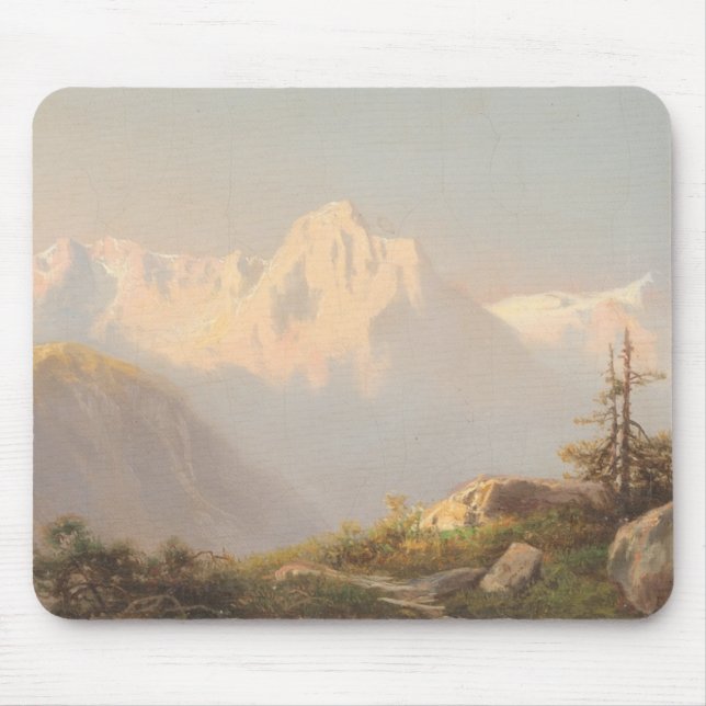 Mousepad Sunset nas montanhas - Carl Lafite (Frente)