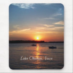 Mousepad Sunset no Lago Okoboji, Iowa<br><div class="desc">Belo pôr do sol no lago Okoboji,  Iowa</div>