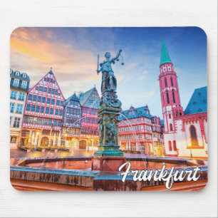 Mousepad Sunset Over Frankfurt, Alemanha