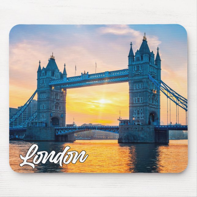 Mousepad Sunset Over London, Inglaterra, Reino Unido (Frente)