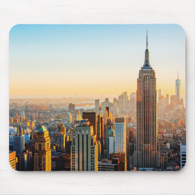 Mousepad Sunset Over New York (Frente)