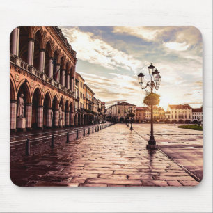 Mousepad Sunset over quadrado em Padova, Itália
