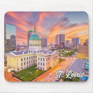 Mousepad Sunset Over Rua Louis, Missouri, EUA