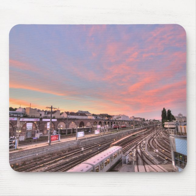 Mousepad Sunset Over Spittelau, Viena Áustria (Frente)