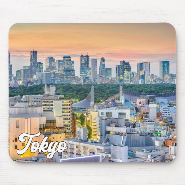 Mousepad Sunset Over Tokyo, Japão (Frente)