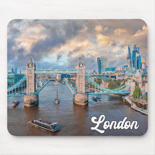Mousepad Sunset Over Tower Bridge, Londres, Inglaterra (Frente)