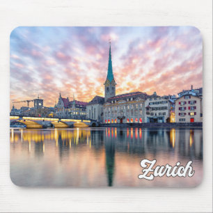 Mousepad Sunset Over Zurique, Suiça