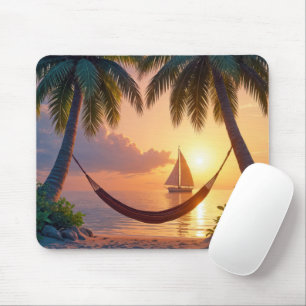 Mousepad Sunset Paradise Hammock