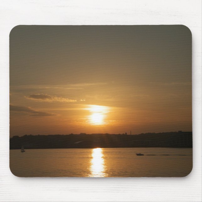 Mousepad Sunset sobre Cardiff Bay (Frente)