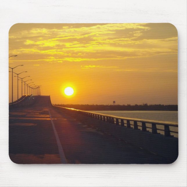Mousepad Sunset sobre HWY 90 Bay Rua. Ponte Louis (Frente)