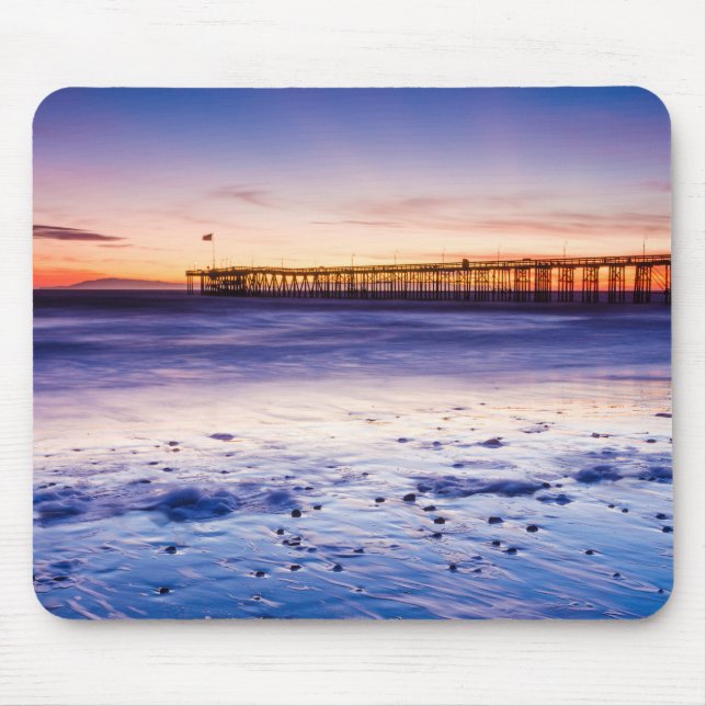Mousepad Sunset Sobre Ventura Pier E Praia (Frente)