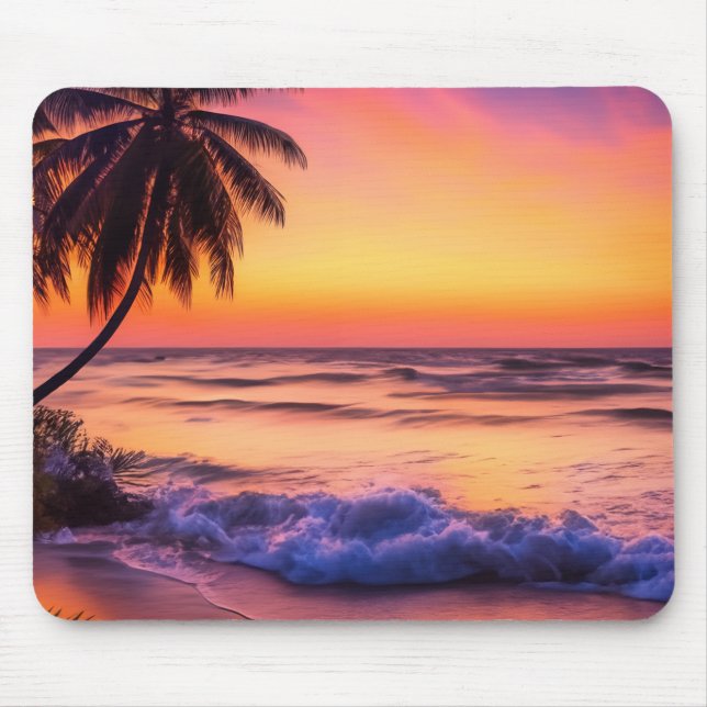 Mousepad Sunset Tropical (Frente)