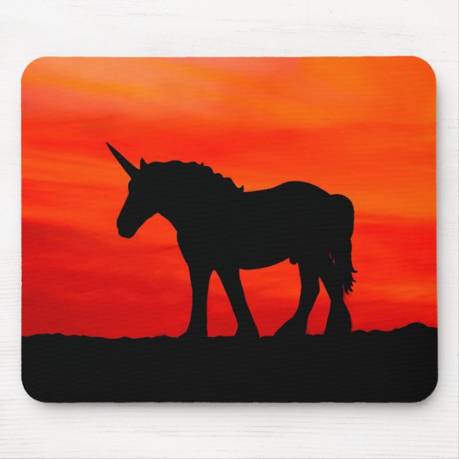 Mousepad sunset Unicorn (Frente)