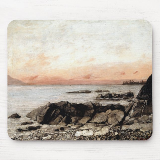 Mousepad Sunset, Vevey, Suiça - Gustave Courbet (Frente)