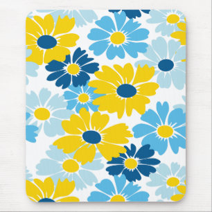 Mousepad Sunshine Blue Sky Daisy Blooming