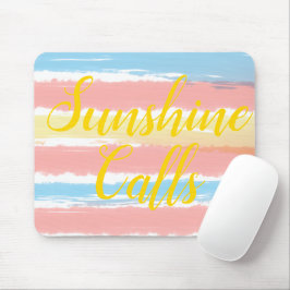Mousepad Sunshine Chama Azul Cor-de-Água Estrias Amarelas C