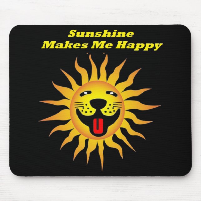 Mousepad Sunshine Me Faz Feliz (Frente)