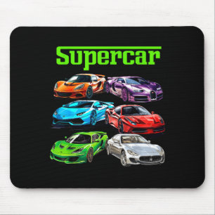 Mousepad Super Carro Cara Legal de Carro Srts Fã de Corrida