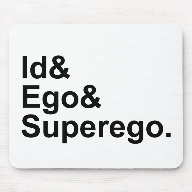 Mousepad Super-ego | do ego da identificação três porções (Frente)