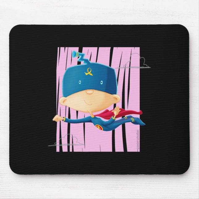 Mousepad Super GA para a Consciência do Cancer Infantil (Frente)