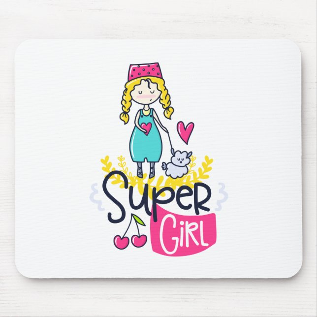 Mousepad Super Garota (Frente)