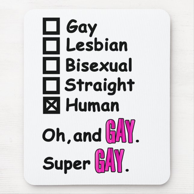 Mousepad Super Gay (Frente)