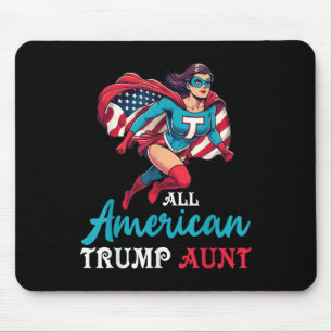 Mousepad Super Girl All American Trump Aunt Patriótico