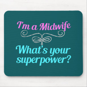 Mousepad Super-herói para Parteira