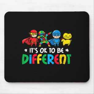 Mousepad Super-heróis do autismo para serem diferentes cons