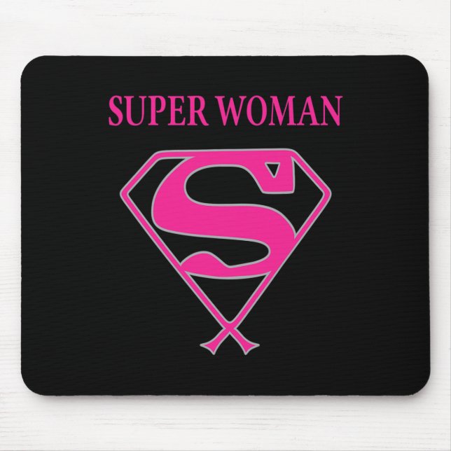 Mousepad Super Mulher (Consciência do Cancer da Mama) (Frente)