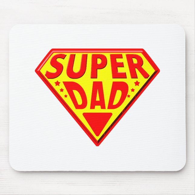Mousepad Super Pai - Feliz Dia dos Pais (Frente)